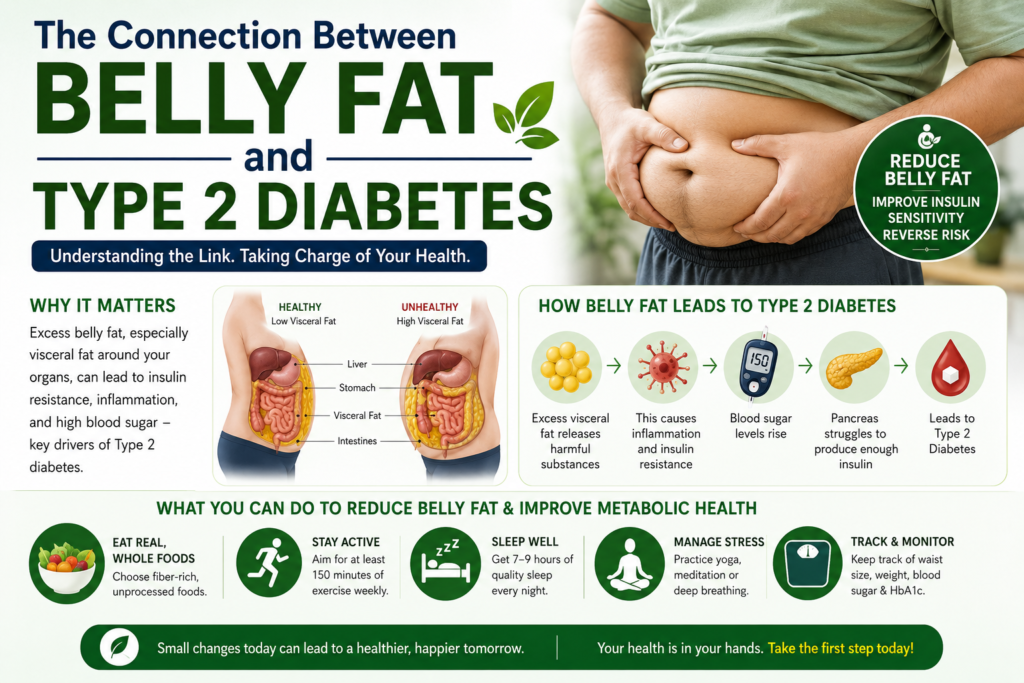 The connection between type 2 diabetes and belly fat
